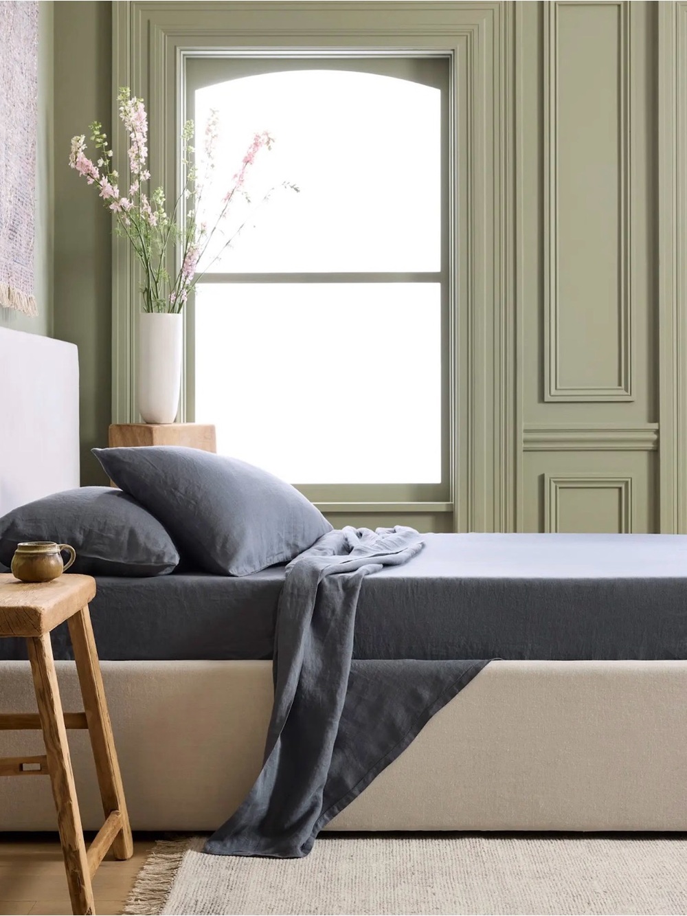 Nightfall Cal King European Linen Sheet Set - Retail $214 - Picture 2 of 5